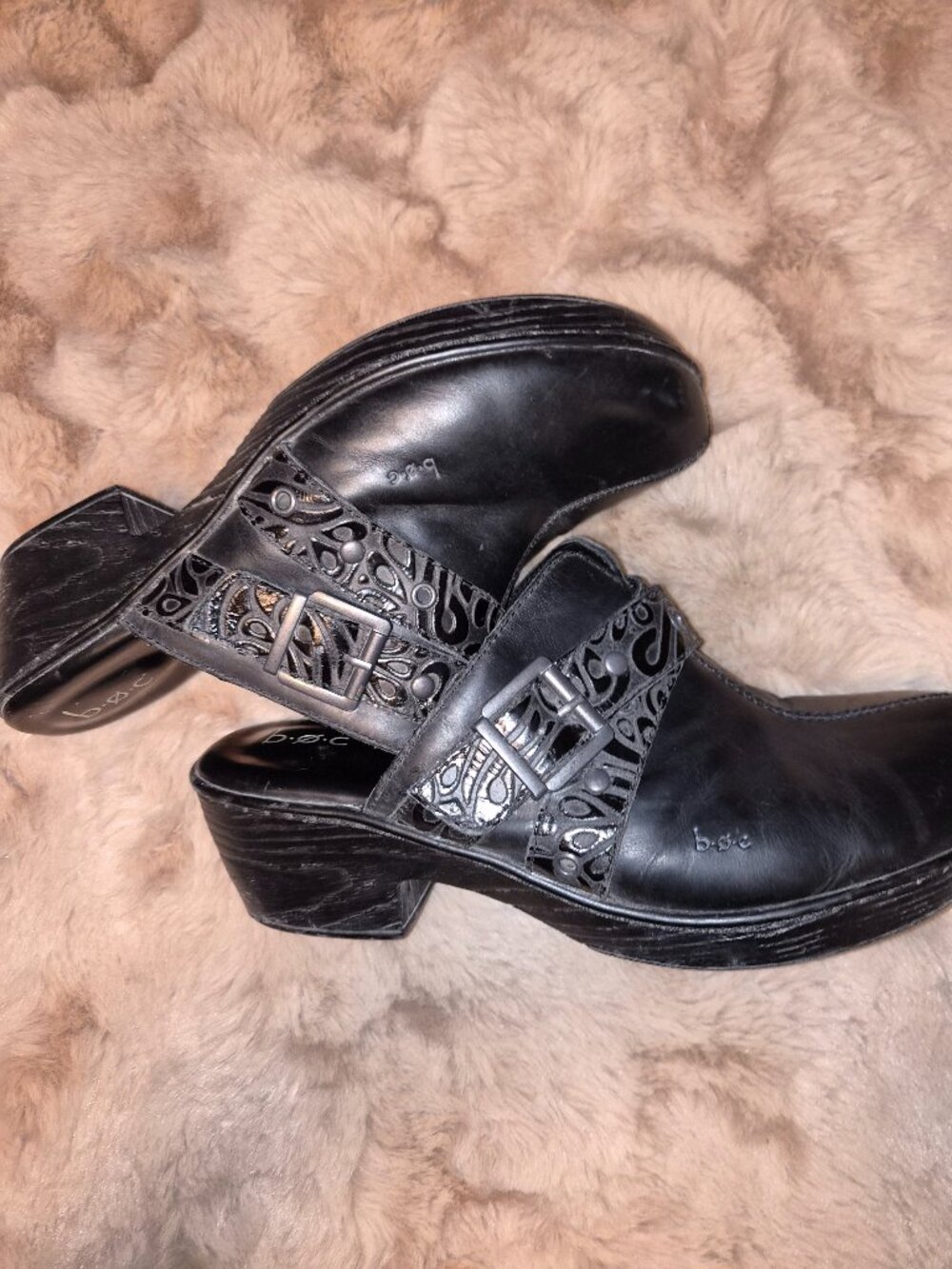 b.ø.c leather clogs